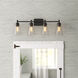 Westin 4 Light 31 inch Matte Black Bath Bar Wall Light